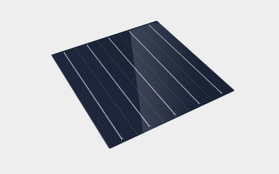 Multicrystalline solar panel